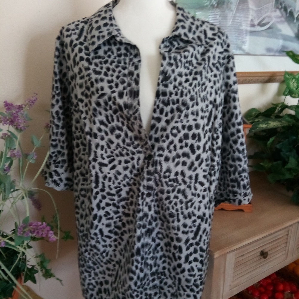 Liz & Me/leopard top